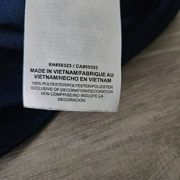 Nike University of Michigan Wolverines Hoodie Large Blue Yellow Polyester Size L - Picture 5 of 15